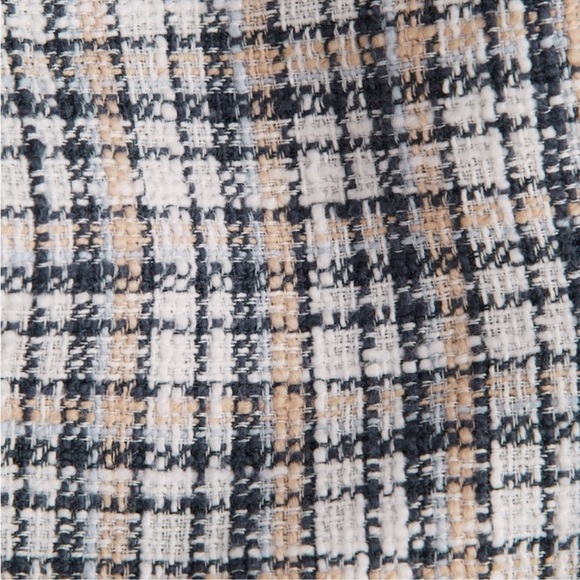 NWT Abercrombie Plaid Tweed Cropped Blazer - Picture 4 of 4